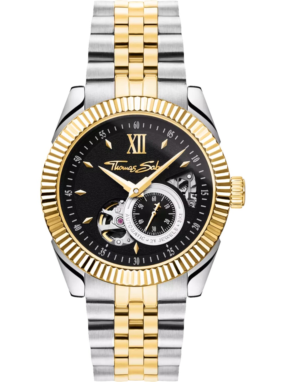 Thomas Sabo WA0412-291-203 Herrenuhr Bicolour Automatik 41mm 5ATM