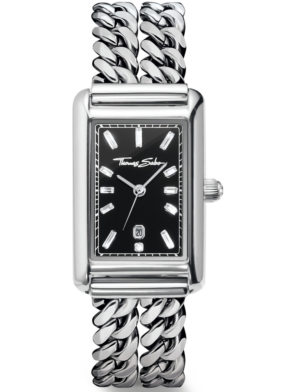 Thomas Sabo WA0453-201-203 Damenuhr Elegance Schwarz 22mm 3ATM