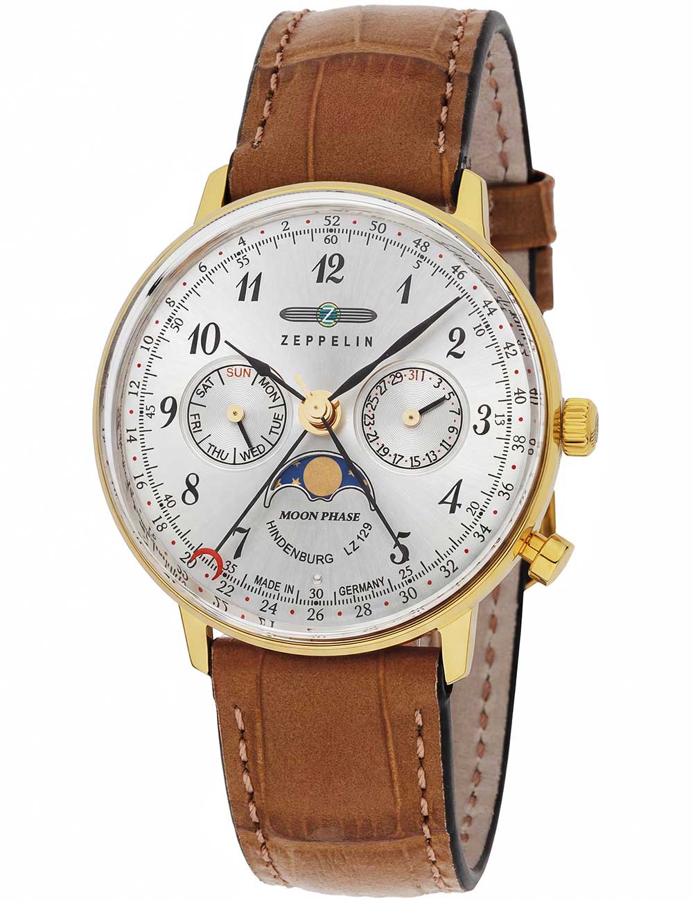 4041338703917 - Zeppelin 7039-1 Hindenburg Mondphase Damenuhr 36mm 3ATM