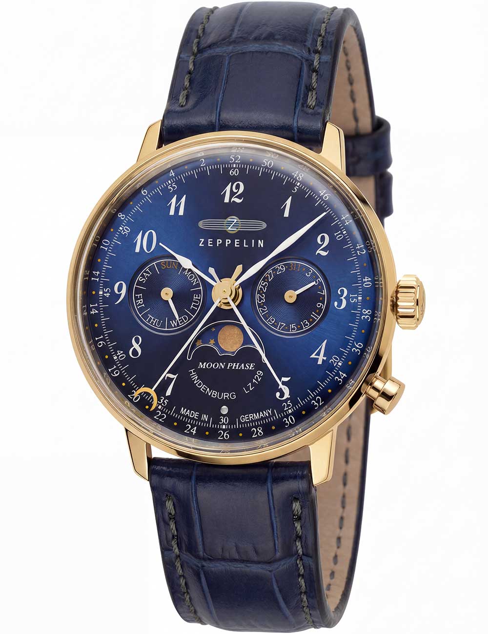 4041338703924 - Zeppelin 7039-2 Hindenburg LZ129 Mondphase Damenuhr 36mm 3ATM