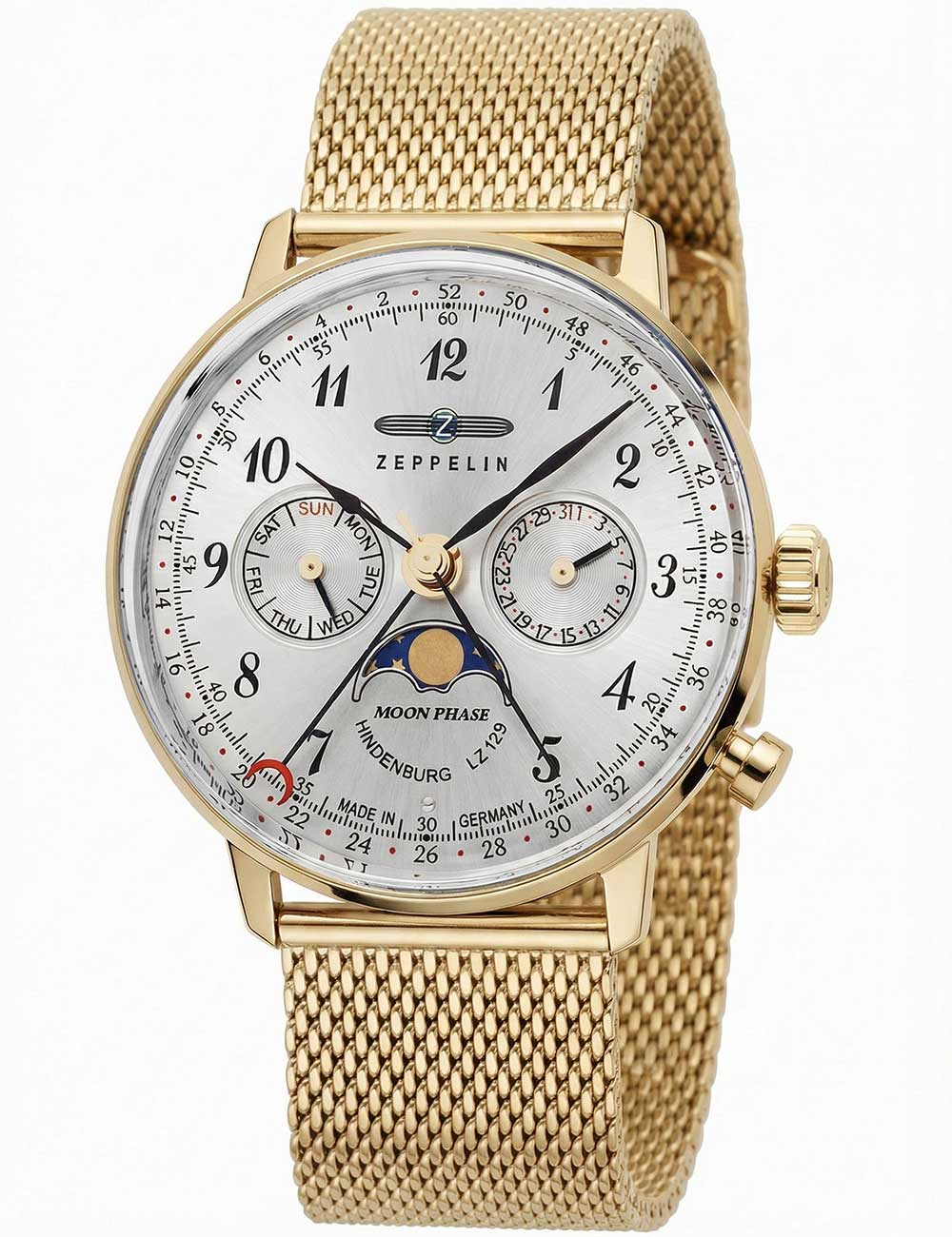 4041338703962 - Zeppelin LZ 129 Hindenburg Mondphase 7039M1 Damenarmbanduhr