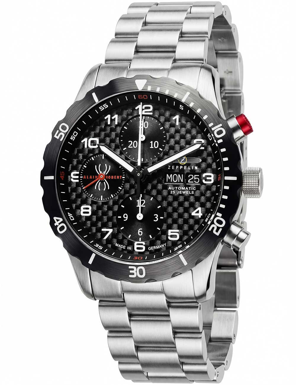 4041338721676 - Zeppelin 7216M-2 Herrenuhr Alain Robert Automatik Chrono Limited 42mm 10 ATM