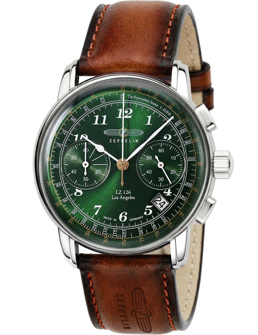 Zeppelin 7614-4 LZ126 Los Angeles Chronograph Herrenuhr 43mm 5ATM