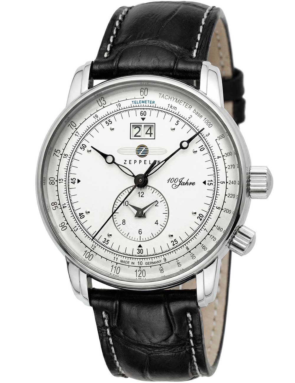 Zeppelin 7640-5 Herrenuhr 100 Jahre GMT 42mm 5ATM