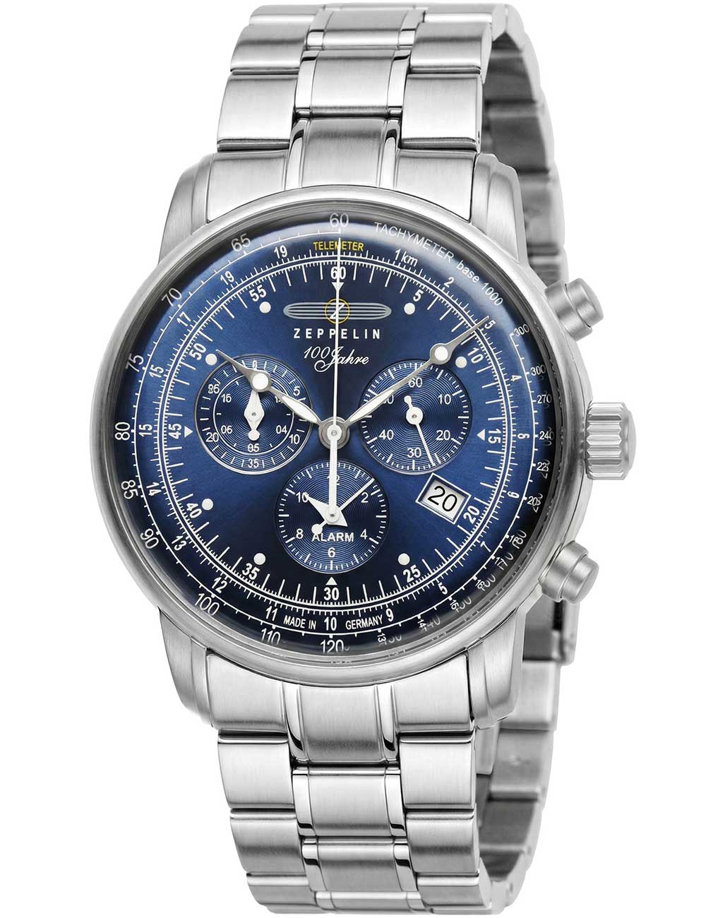 4041338090420 - Zeppelin 7680MB-3 Herrenuhr 100 Jahre Zeppelin Chronograph 43mm 5ATM