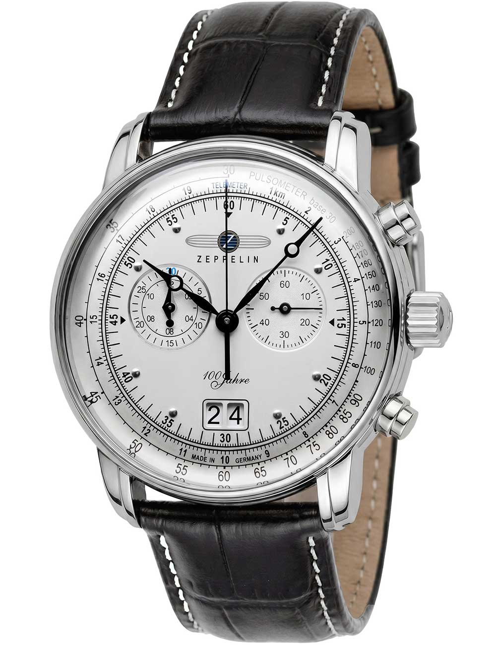 Zeppelin 7690-1 100 Jahre Chronograph Herrenuhr 43mm 10ATM
