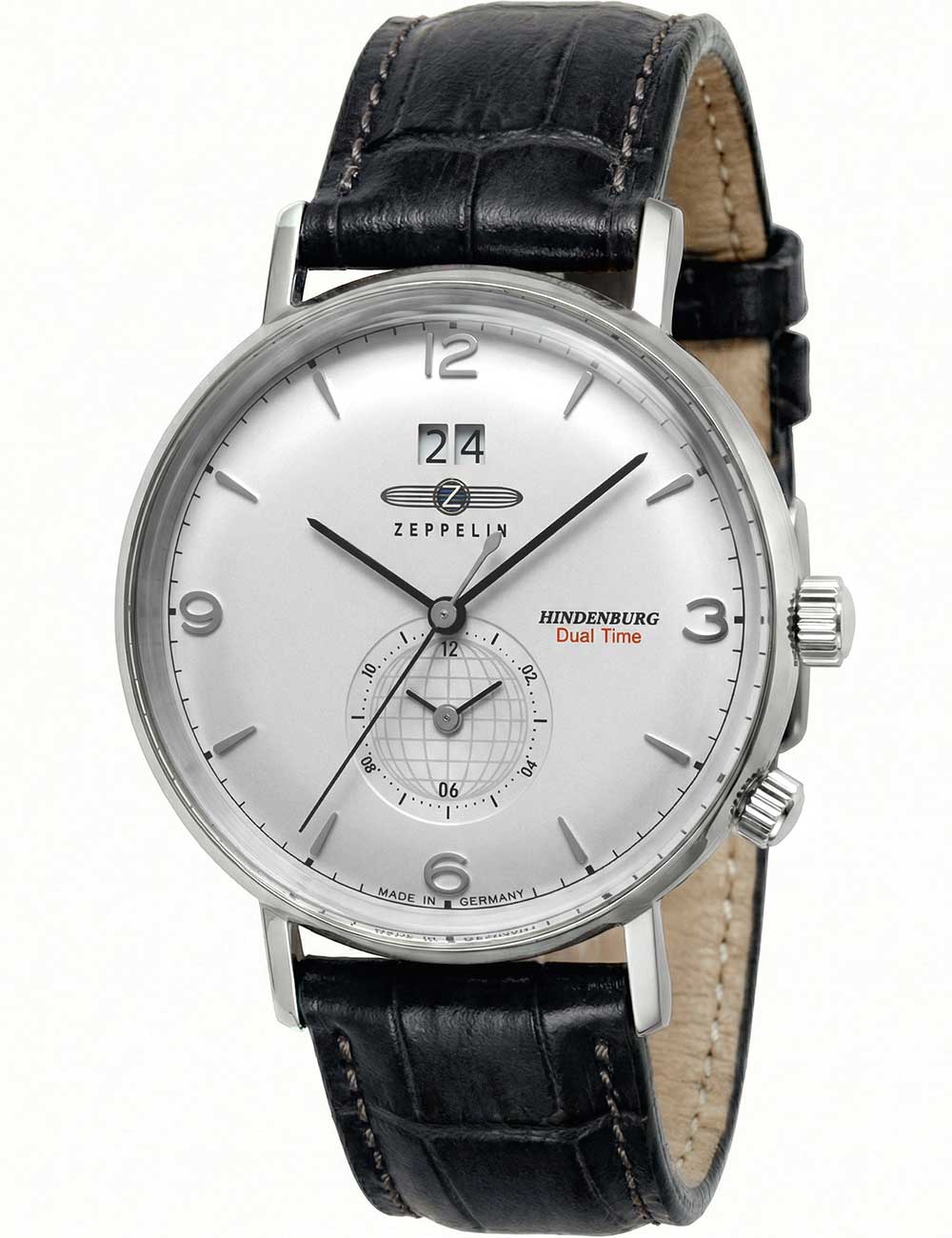 4041338804416 - Zeppelin 8044-1 Herrenuhr Hindenburg Dual Time 40mm 5ATM