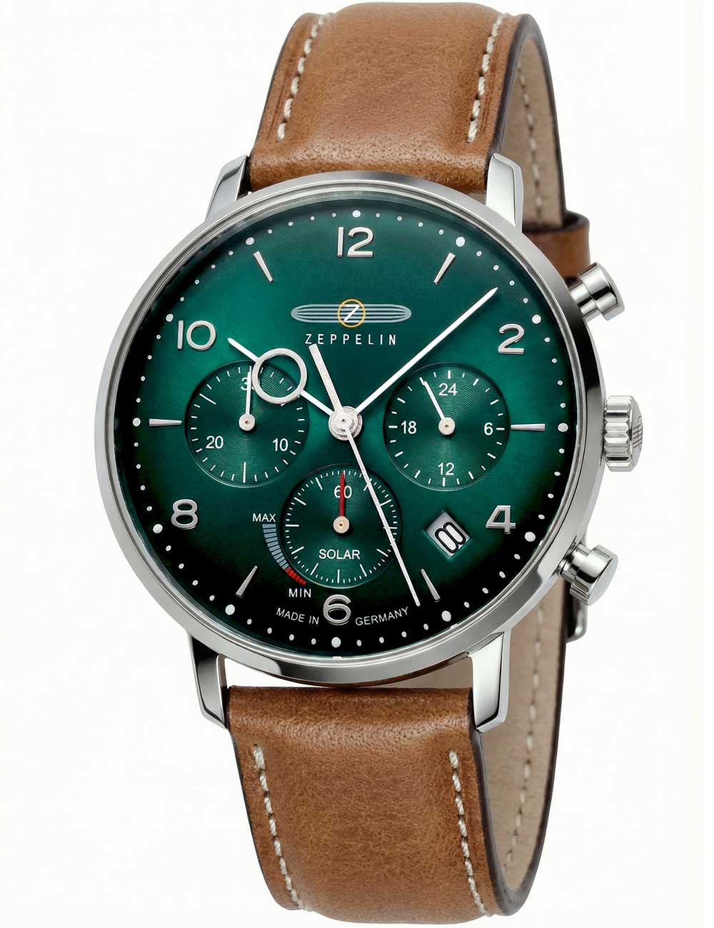 4041338808643 - Zeppelin 8086-4N Hindenburg LZ129 Chronograph Solar Herrenuhr 41mm 5ATM