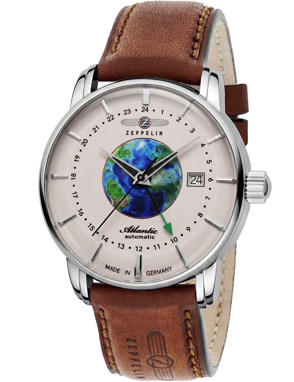 Zeppelin 8468-5 Herrenuhr Atlantic Automatik 42mm 5ATM