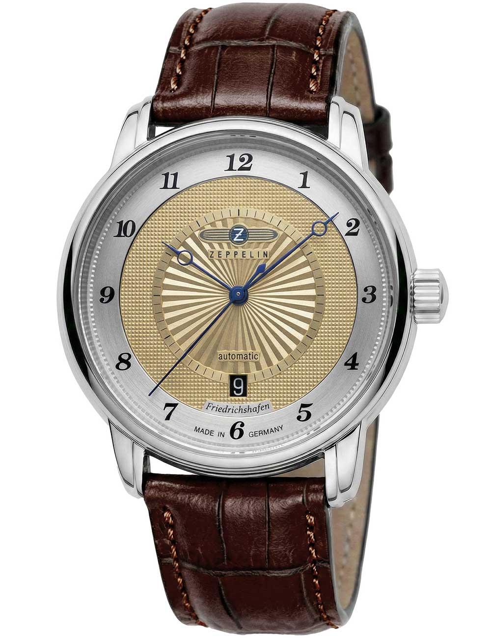 Zeppelin 8556-5 Herrenuhr Friedrichshafen Automatik 40mm 5ATM