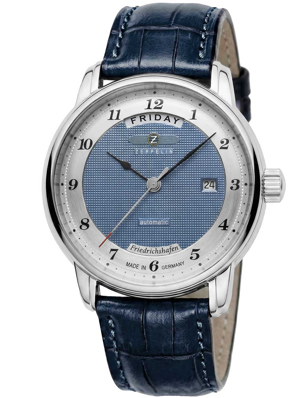 Zeppelin 8562-3 Herrenuhr Friedrichshafen Automatik 40mm 5ATM