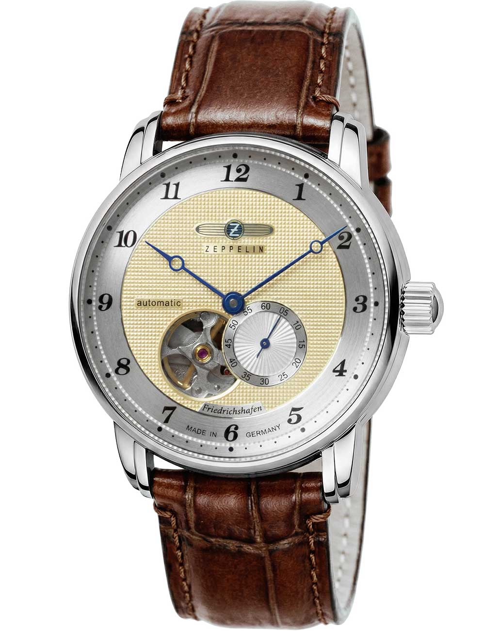 4041338856651 - Zeppelin 8566-5 Herrenuhr Friedrichshafen Open Heart 41mm 5ATM