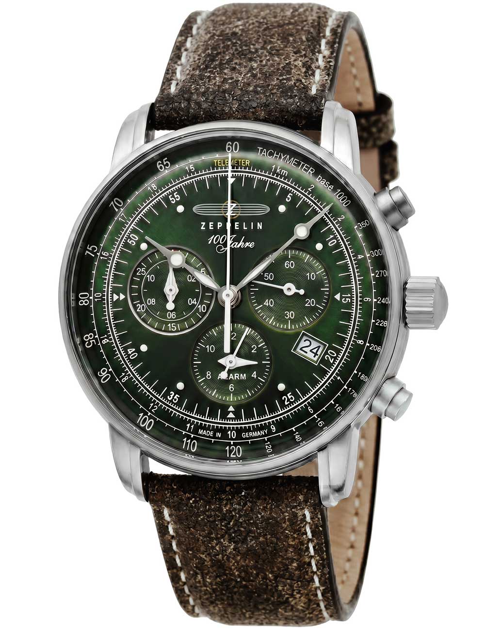 Zeppelin 8680-4 100 Jahre Chronograph Herrenuhr 42mm 5ATM