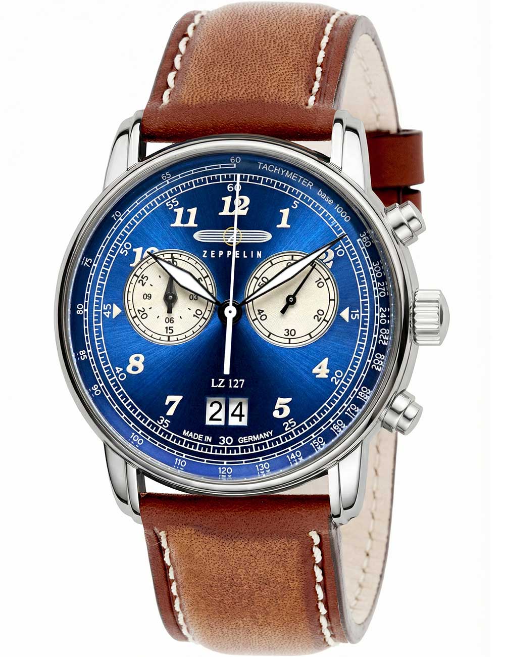 4041338868432 - Zeppelin 8684-3 Herrenuhr LZ127 Graf Zeppelin Chronograph 40mm 5ATM