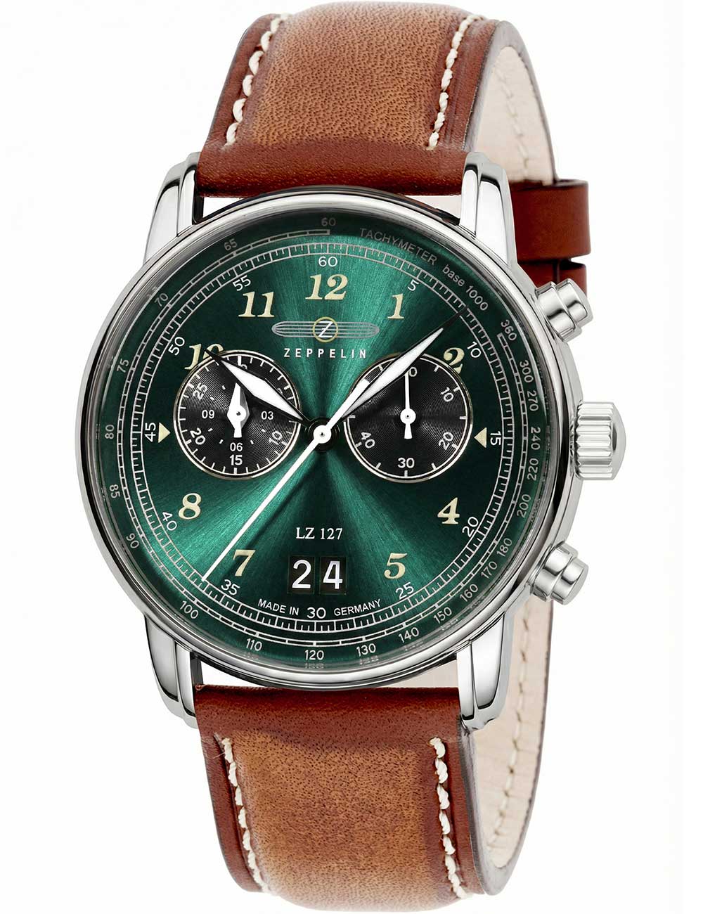 4041338868449 - Zeppelin 8684-4 Graf Zeppelin LZ127 Big-Date Chronograph Herrenuhr 41mm 5ATM