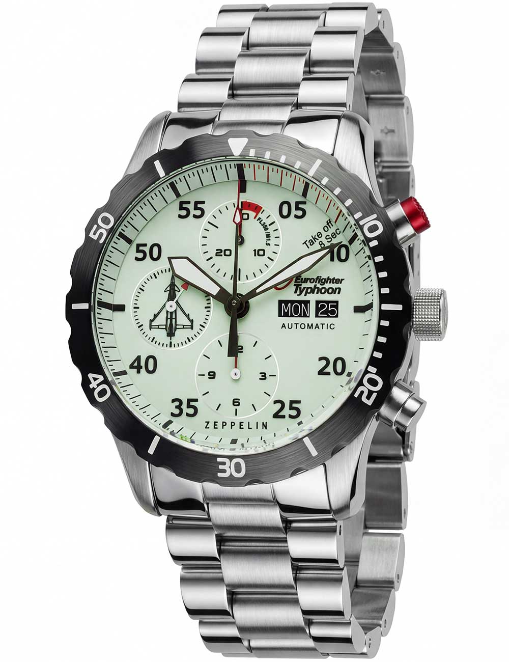 4041338721805 - Zeppelin Eurofighter 7218M5 Herren Automatikchronograph Streng Limitierte Auflage