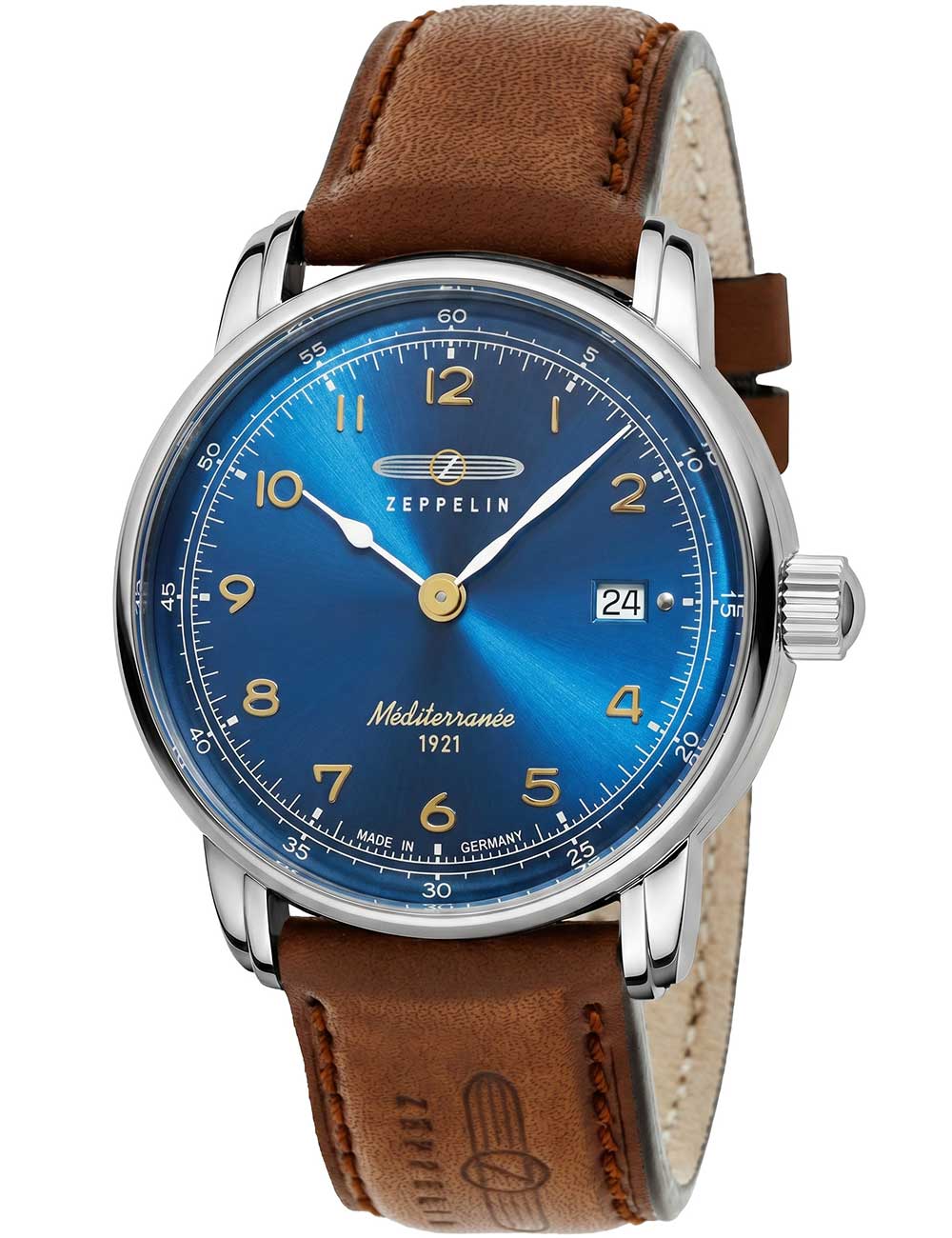 Zeppelin 96403 Herrenuhr Méditerranée 40mm 5ATM