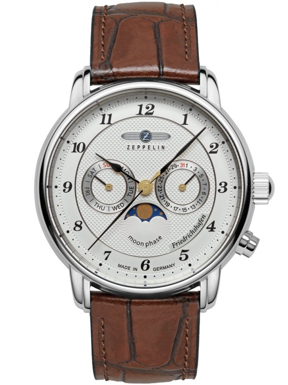 4041338853612 - Zeppelin 8536-1 Herrenuhr Friedrichshafen Mondphase 40mm 5ATM