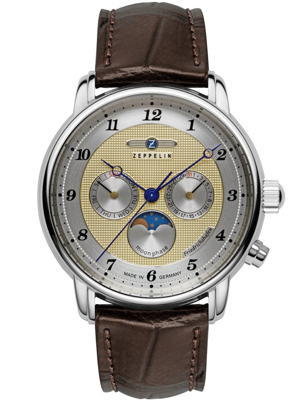 4041338853650 - Zeppelin 8536-5 Herrenuhr Friedrichshafen Mondphase 40mm 5ATM