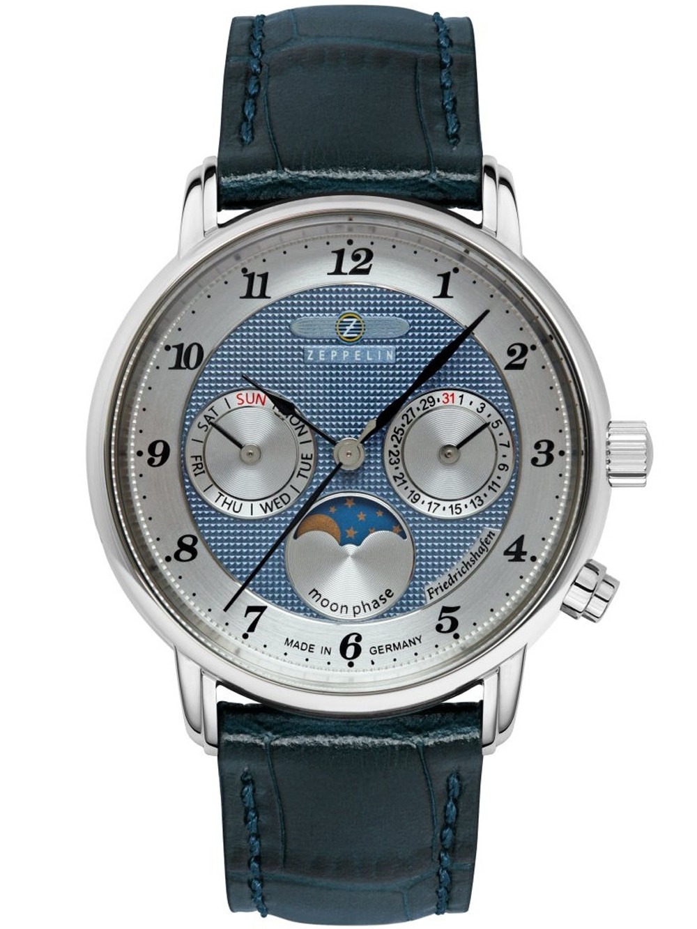 4041338853735 - Zeppelin 8537-3 Herrenuhr Friedrichshafen Mondphase 35mm 5ATM 4041338853735 - Zeppelin 8537-3 Herrenuhr Friedrichshafen Mondphase 35mm 5ATM
