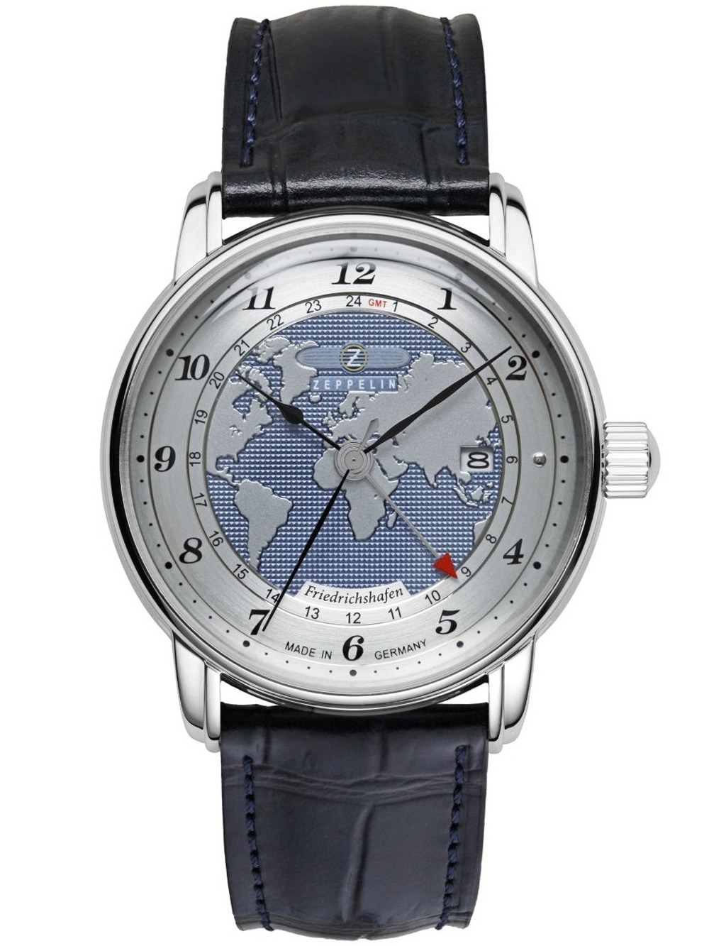 4041338859638 - Zeppelin 8596-3 Herrenuhr Friedrichshafen GMT Automatik 42mm 5ATM 4041338859638 - Zeppelin 8596-3 Herrenuhr Friedrichshafen GMT Automatik 42mm 5ATM