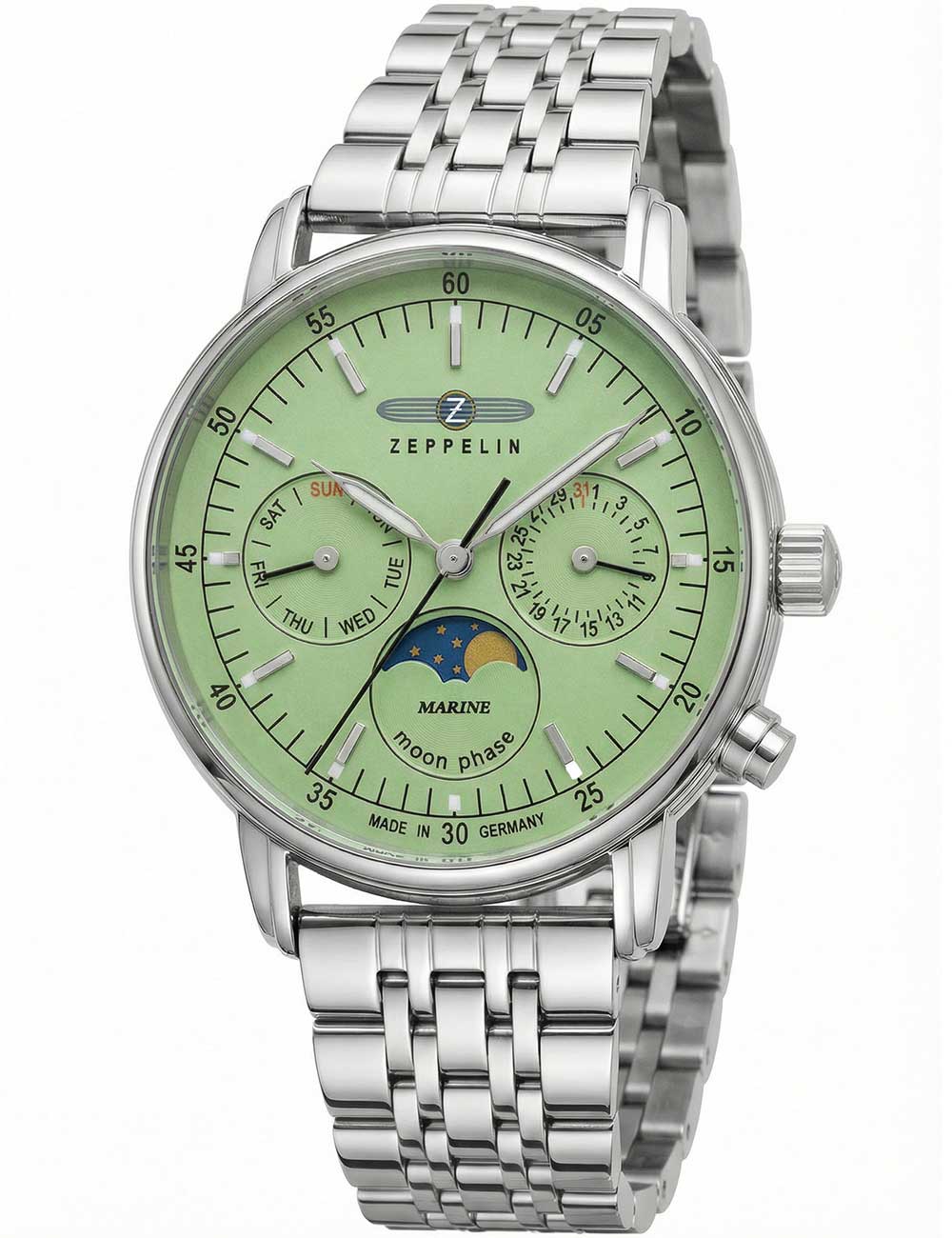 4041338863796 - Chronograph ZEPPELIN LZ 14 Marine 8637M-4 Armbanduhren silberfarben Damen Quarzuhren