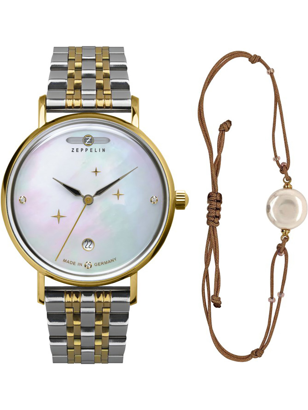 4041338713107 - Zeppelin Luna 7131M5 Damenarmbanduhr Set mit Schmuckarmband 4041338713107 - Zeppelin Luna 7131M5 Damenarmbanduhr Set mit Schmuckarmband