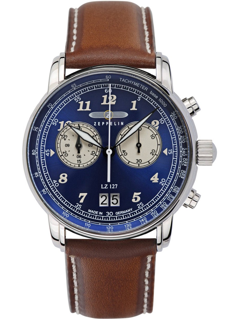 4041338868432 - Zeppelin 8684-3 Herrenuhr LZ127 Graf Zeppelin Chronograph 40mm 5ATM 4041338868432 - Zeppelin 8684-3 Herrenuhr LZ127 Graf Zeppelin Chronograph 40mm 5ATM