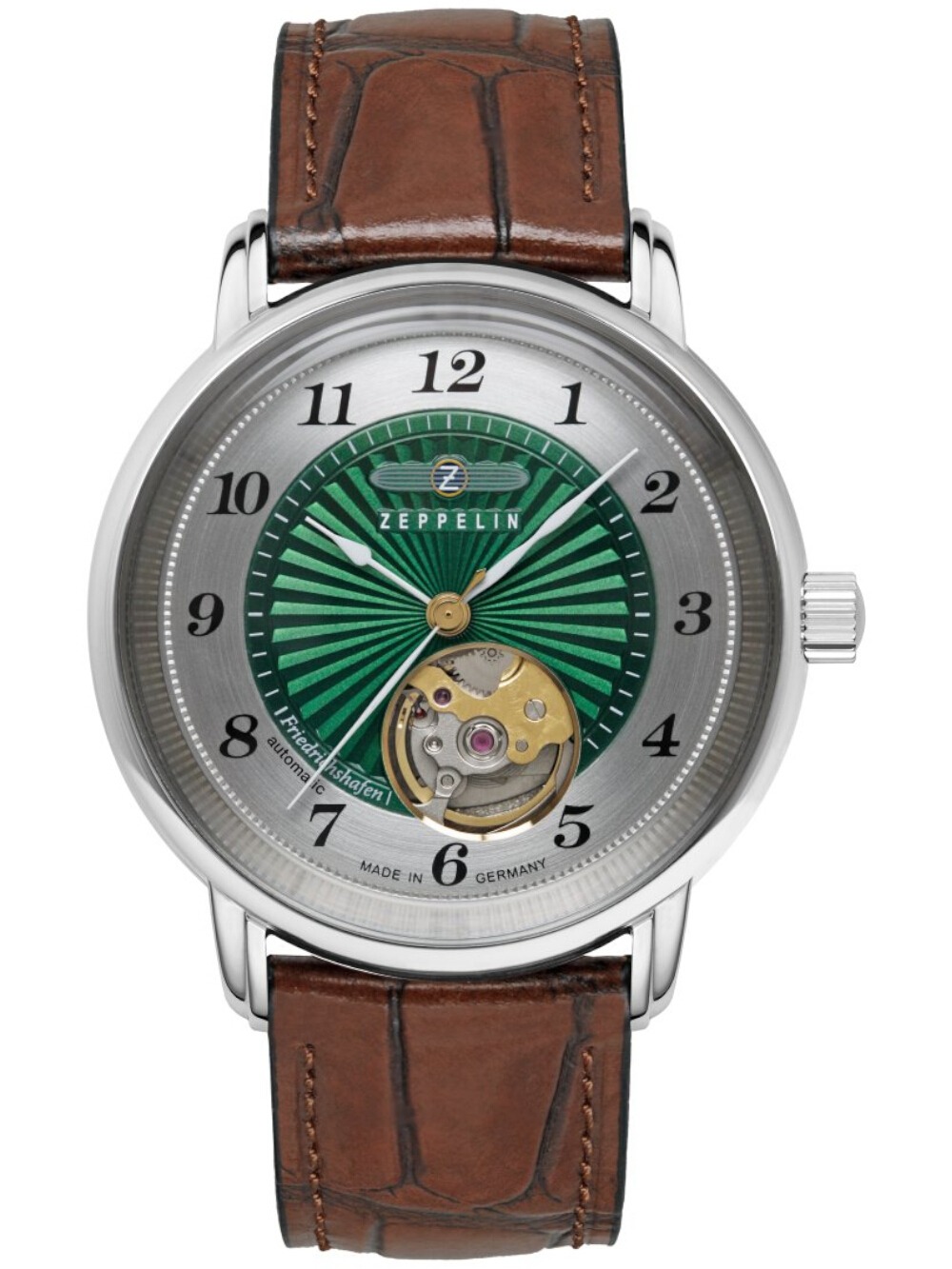 4041338856729 - Zeppelin 8567-2 Unisex Friedrichshafen Open Heart Automatik 36mm 5ATM
