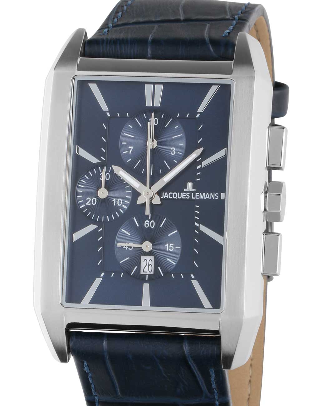 Jacques Lemans 1-2161.1C Torino Chrono 34mm 5ATM Herrenuhr günstig 