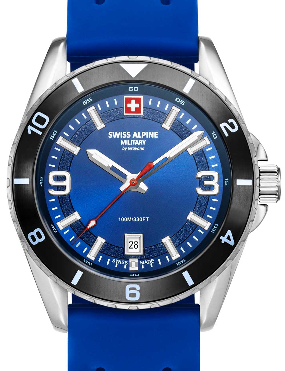 Swiss Alpine Military 7034.1836 Sierra silber blau 42mm 10ATM 
