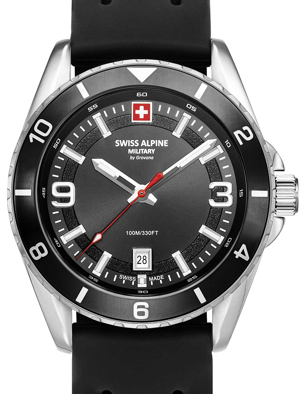 Swiss Alpine Military 7034.1837 Sierra silber schwarz 42mm 10ATM 