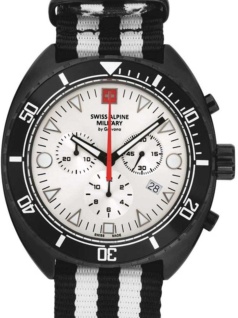 Swiss Alpine Military 7066.9672 Turtle Chrono 44 mm Herrenuhr 