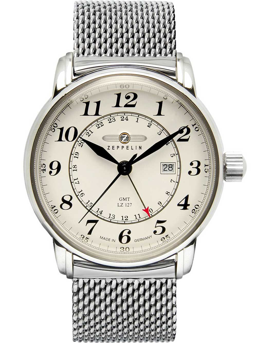 Zeppelin 7642M5 LZ127 Graf Zeppelin GMT 43 mm Herrenuhr günstig 
