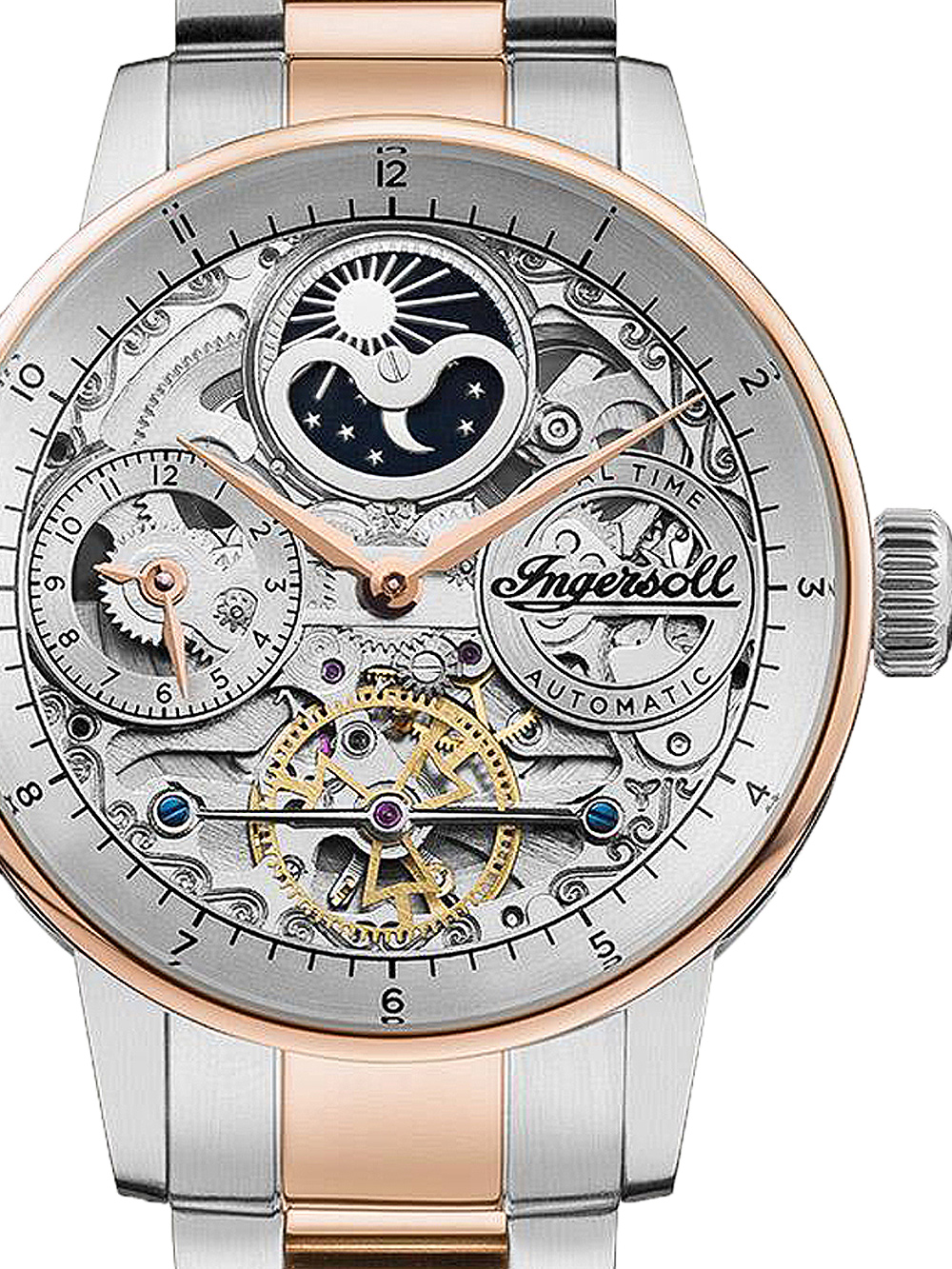 Ingersoll I07706 The Jazz Dual Time Automatik 42mm Herrenuhr