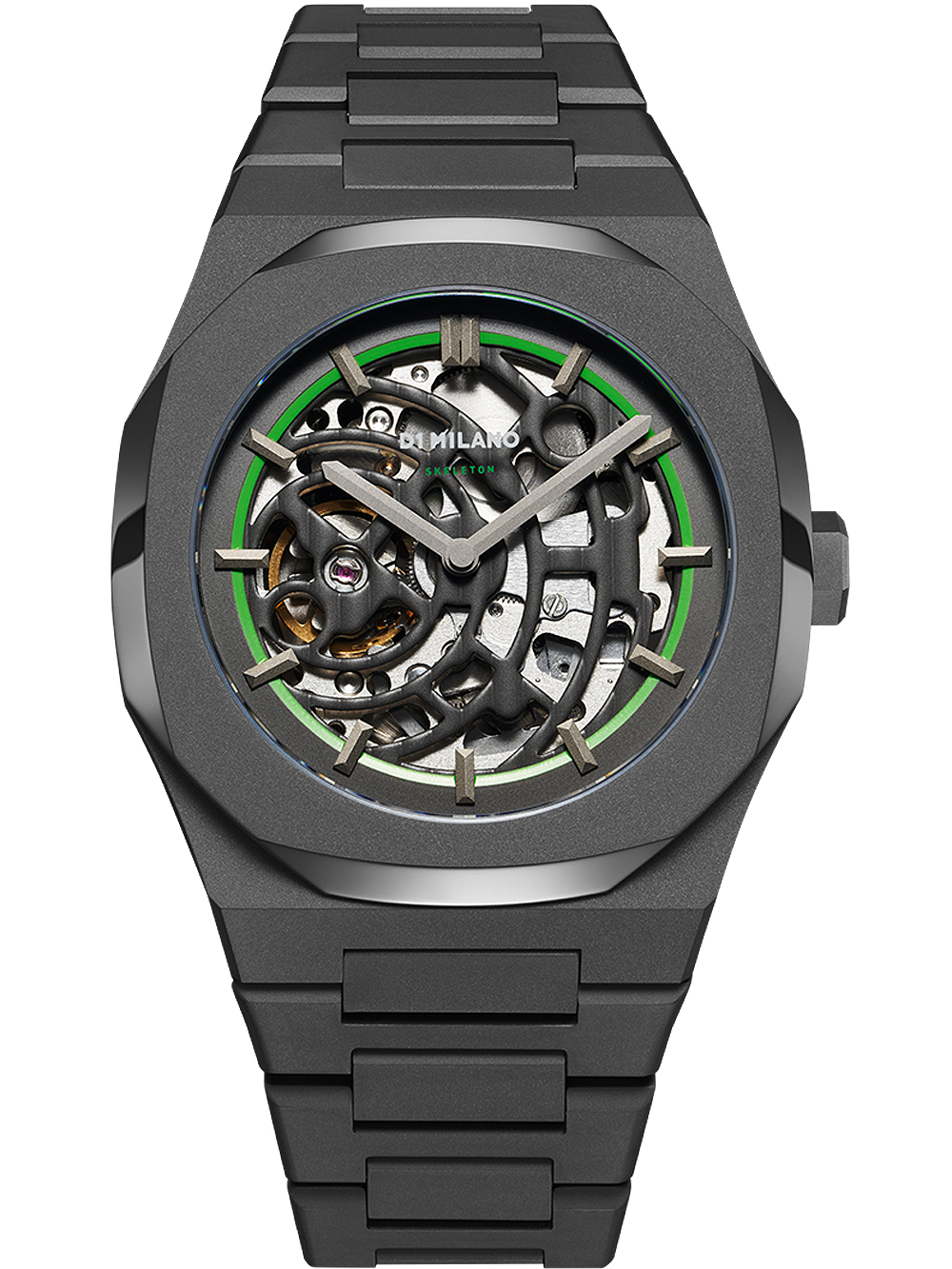 D1 Milano SKBJ07 Skeleton Automatik 42mm Herrenuhr günstig 