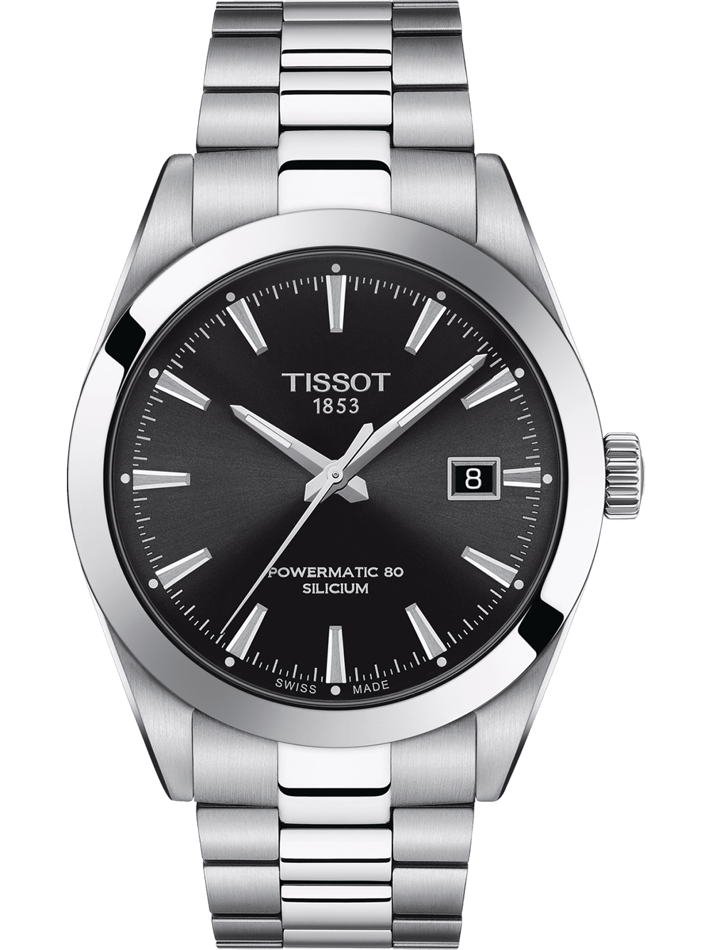 Tissot T1274071105100 Gentleman Powermatic-80 Silicium 40mm 10ATM  